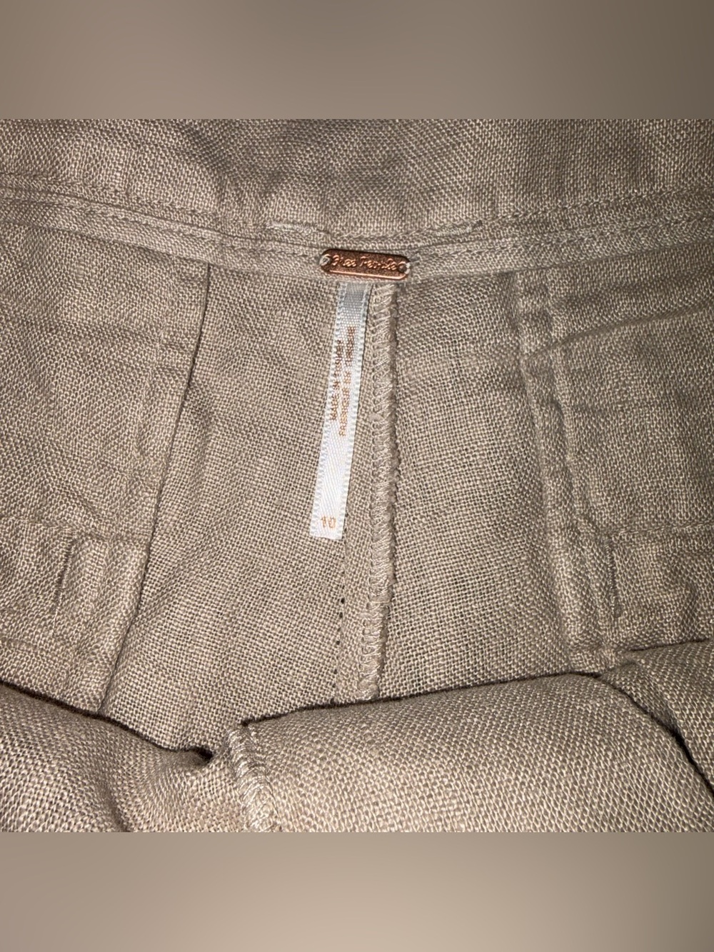 Free People Chelsea Linen Shorts 10 - Picture 6 of 7